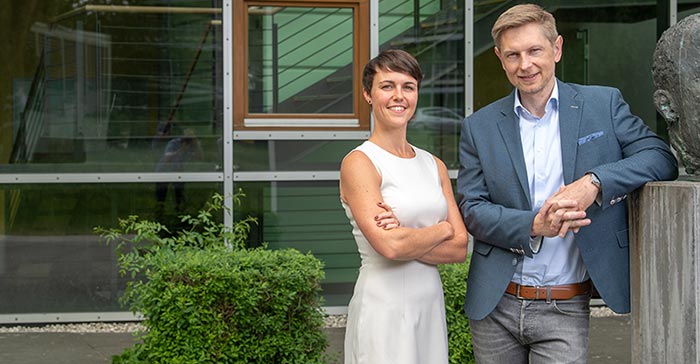 Eileen Bauer und Thomas Krakowiak fördern die betriebliche Gesundheit