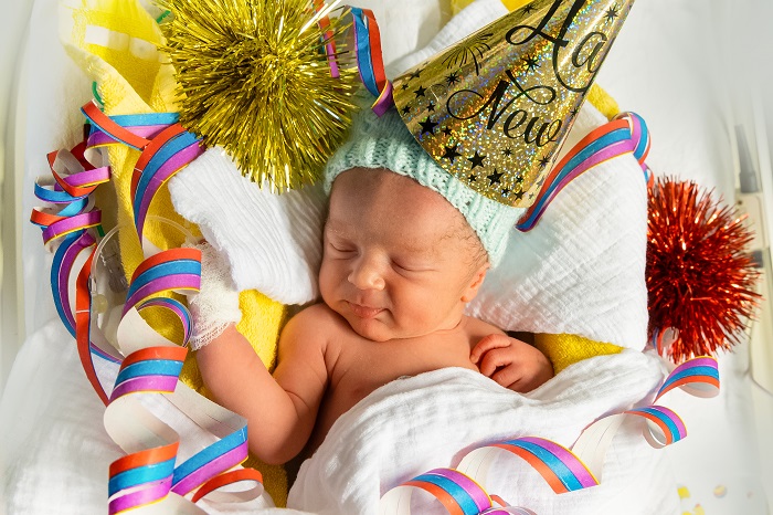 Lukas Philipp - das Neujahrsbaby dieses Jahres (Foto: Thomas Oberländer/Helios Kliniken)