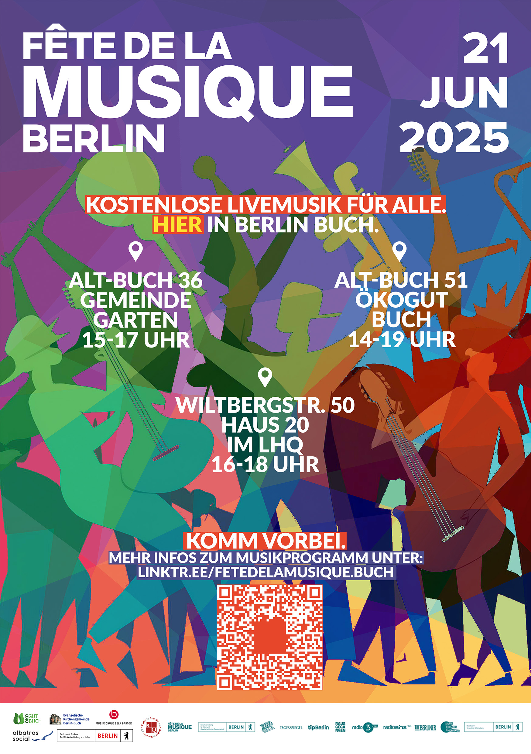 Plakat der Fete de la Musique in Buch (Copyright: Anna Petzer)