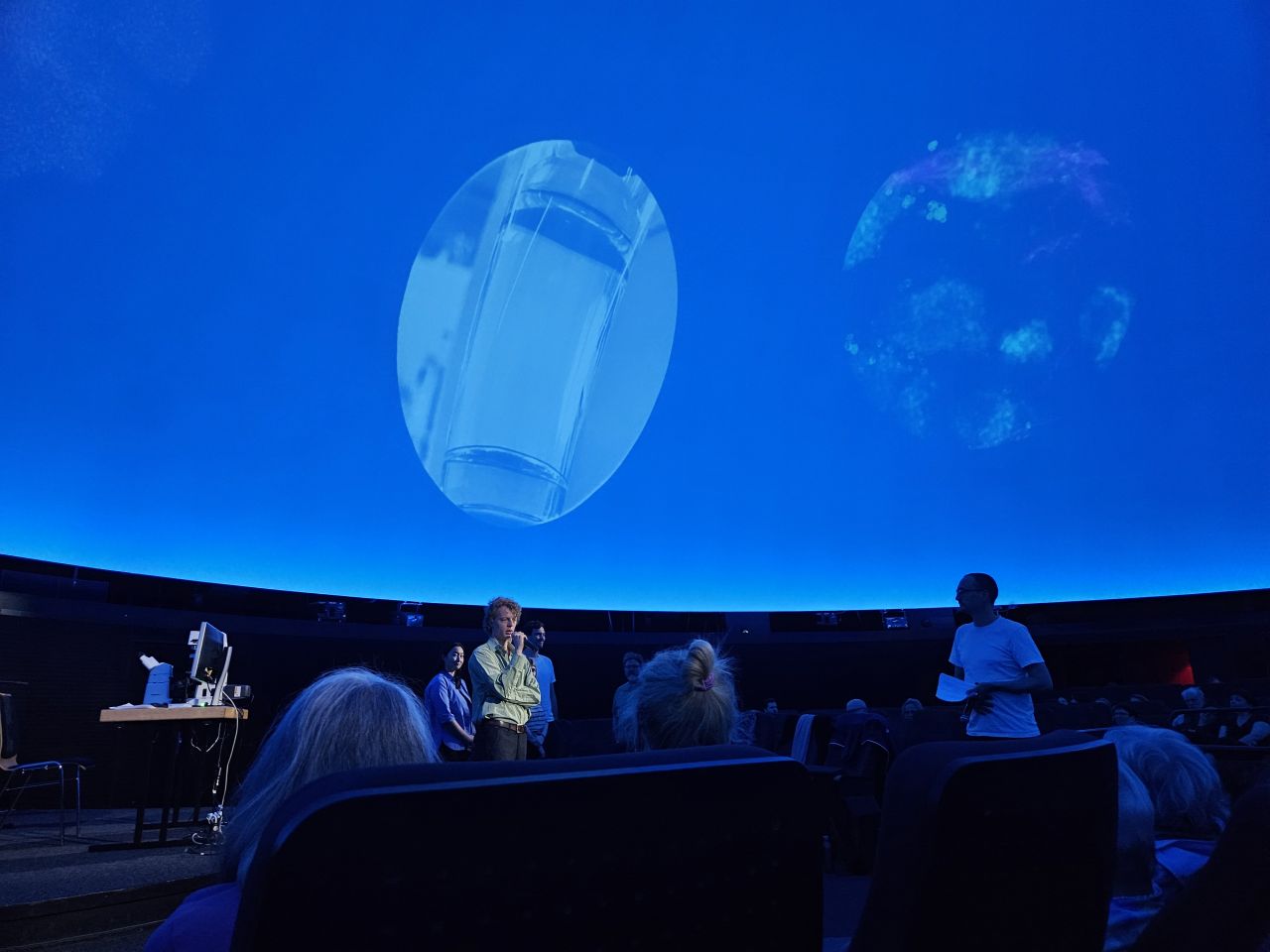 Vorlesung Plastik im Kopf im Zeiss-Großplanetarium. (Foto: privat)